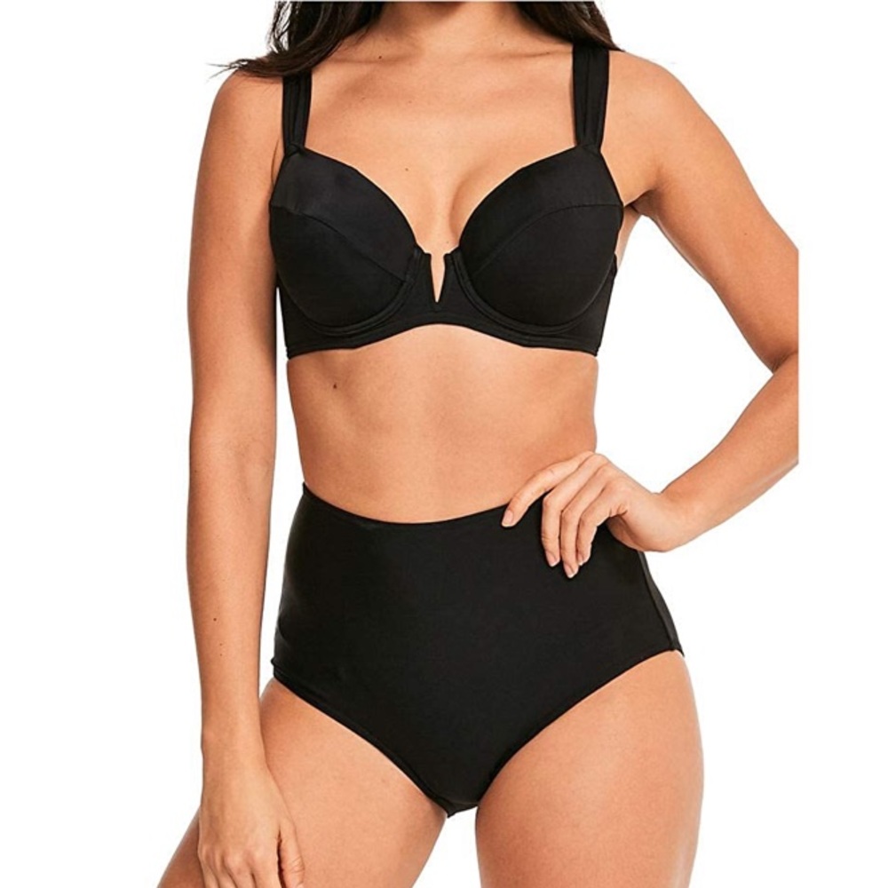 Fig Leaves Rene high waist high leg bikini bottom